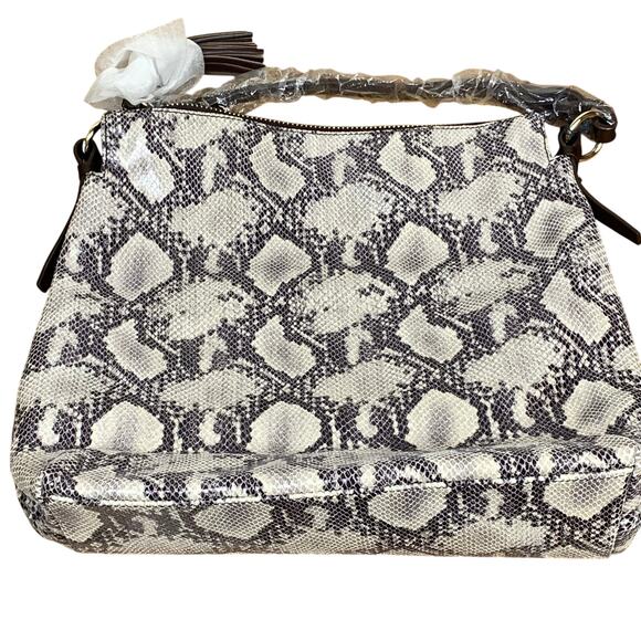 Dooney & Bourke Python Print Sloan Hobo Satchel Bag – NWT - Picture 4 of 11